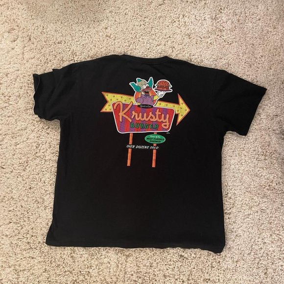 Rare XL The Simpsons 'Krusty' black tshirt - Picture 2 of 2
